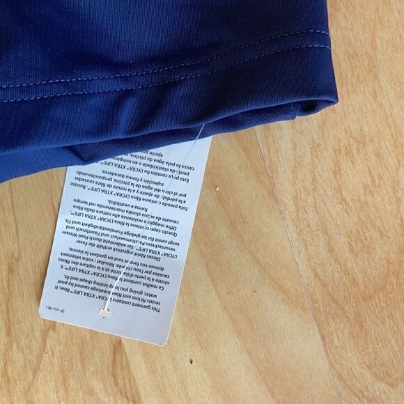 Land’s End ling sleeve swim top  quarter zipper hood bra modest 1/4 zip size 10 - Picture 5 of 10